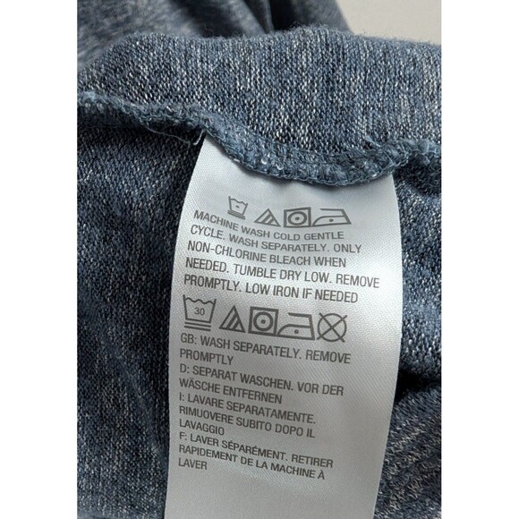 LOGO Lori Goldstein Tunic Top Large Periwinkle Blue Lace - Picture 6 of 8